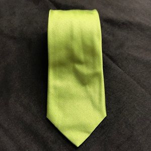Barney’s green silk neck tie